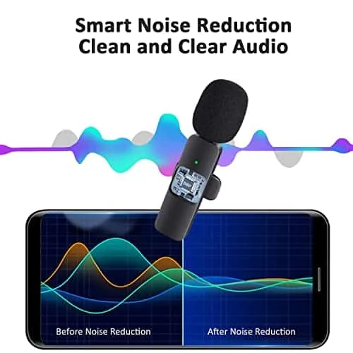 Professional Wireless Lavalier Lapel Microphone for iPhone, iPad - Image 3