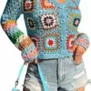 Floral Crochet Cropped Cardigans - Image 4