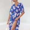 Floral Print Maxi Wrap Dress - Image 5